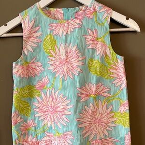 Lily Pulitzer Classic Shift Size 10 girls pink and blue